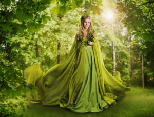 Fantasy Fairy Tale Forest, Fairytale Nature Goddess, Nymph Woman